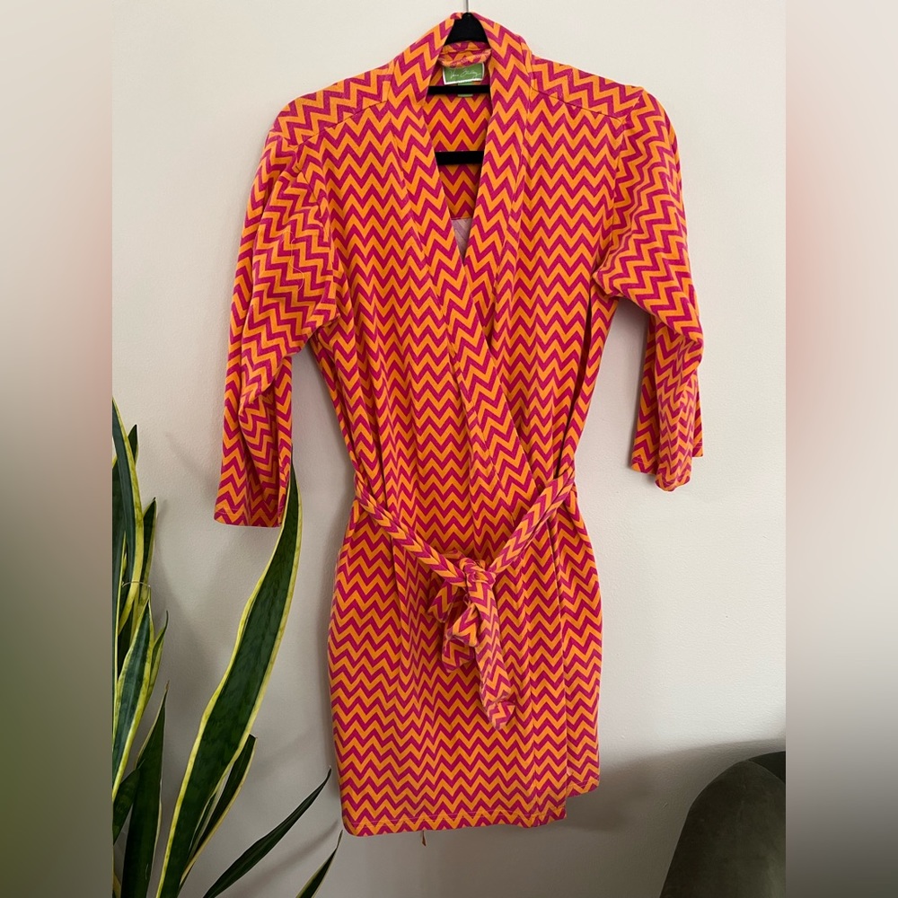 Vera Bradley Chevron Orange and Pink Robe